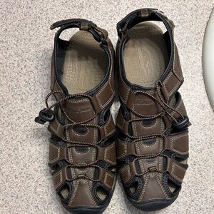 Eddie Bauer Brown and Black Men's Sandals